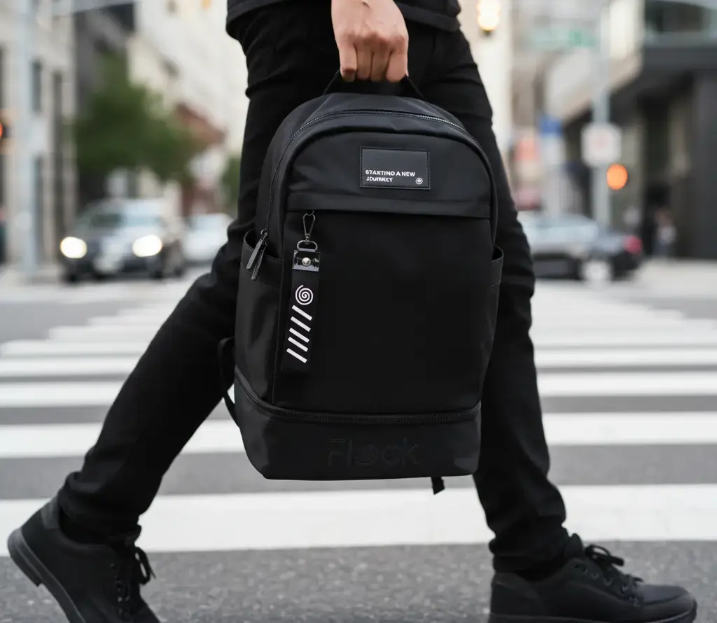 Morral Journey Croma Negro en escritorio Morral Journey Croma Negro en escritorio