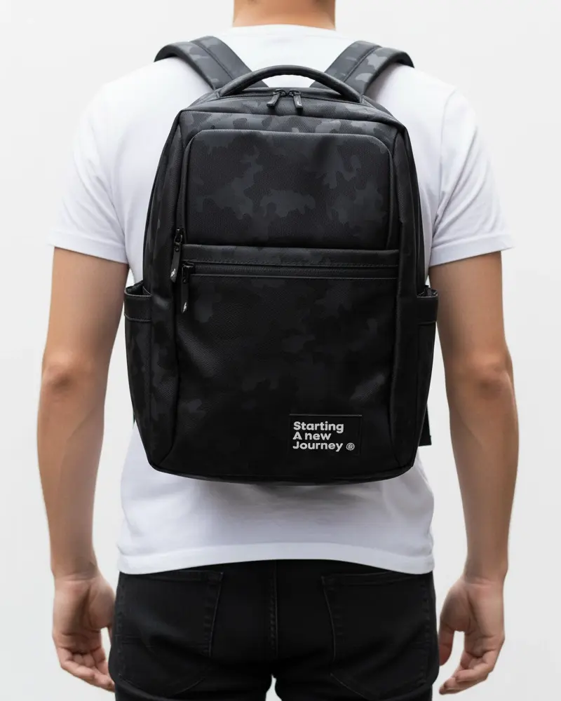 Morral Flock Camo Negro - Image 2