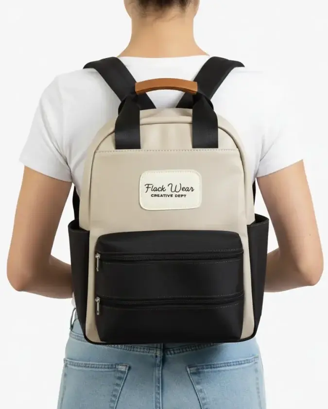 Totepack Cora Navy Taupe Modelo