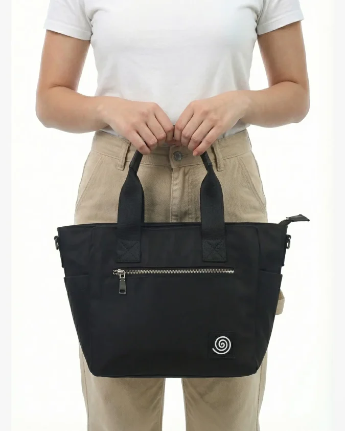 Totebag Canvas Croma Negro Modelo