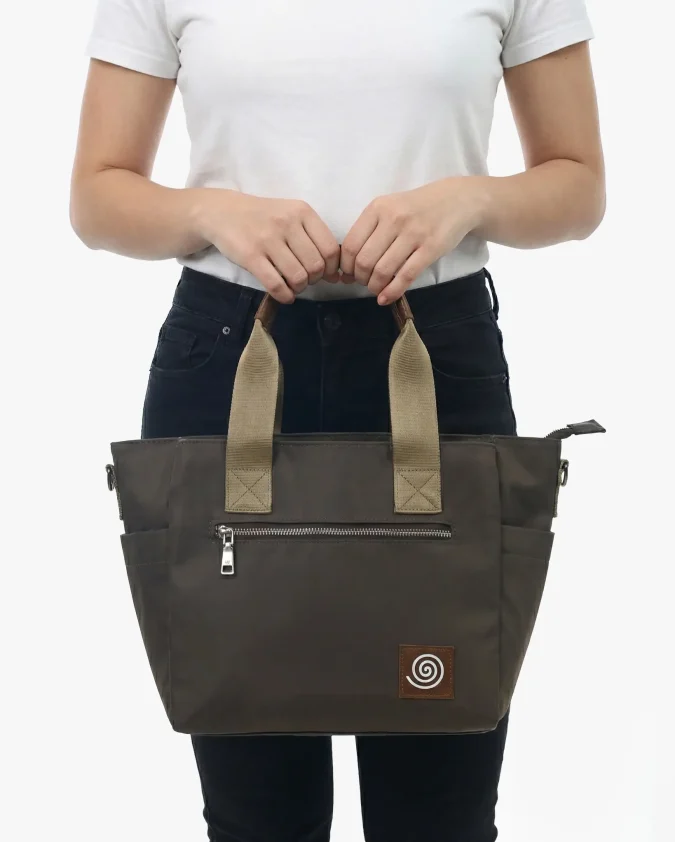 Totebag Canvas Croma Taupe Modelo