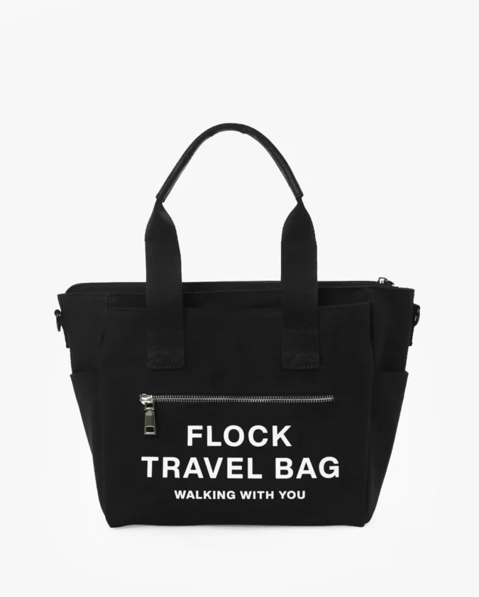Totebag Canvas Voyage Negro Frente