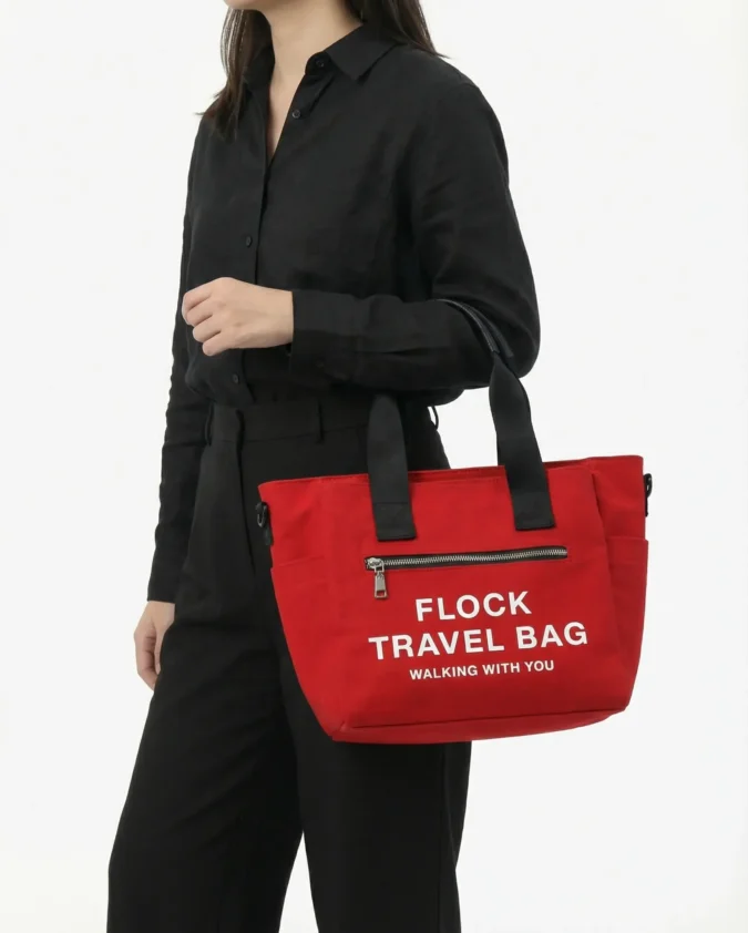 Totebag Canvas Voyage Rojo Modelo