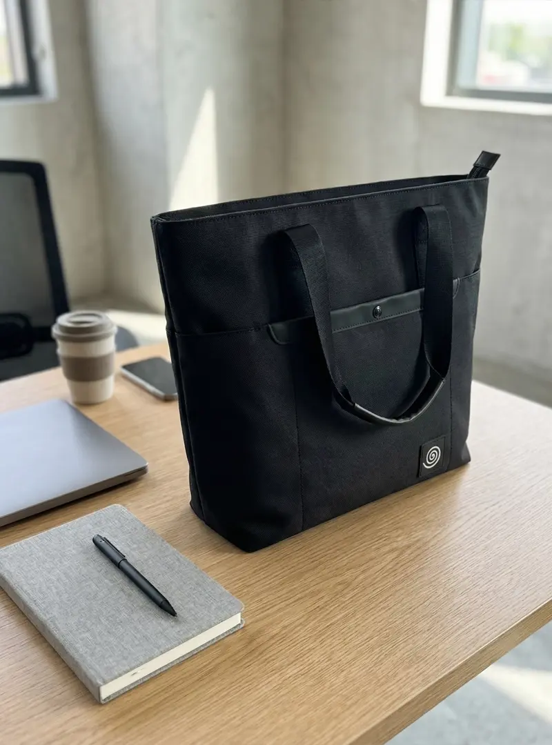 Totebag Nomad Classic Negro Interior