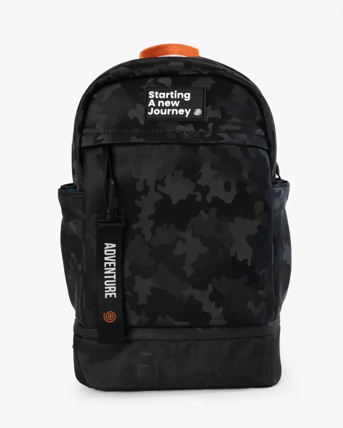 Morral Journey Camo Negro Frente
